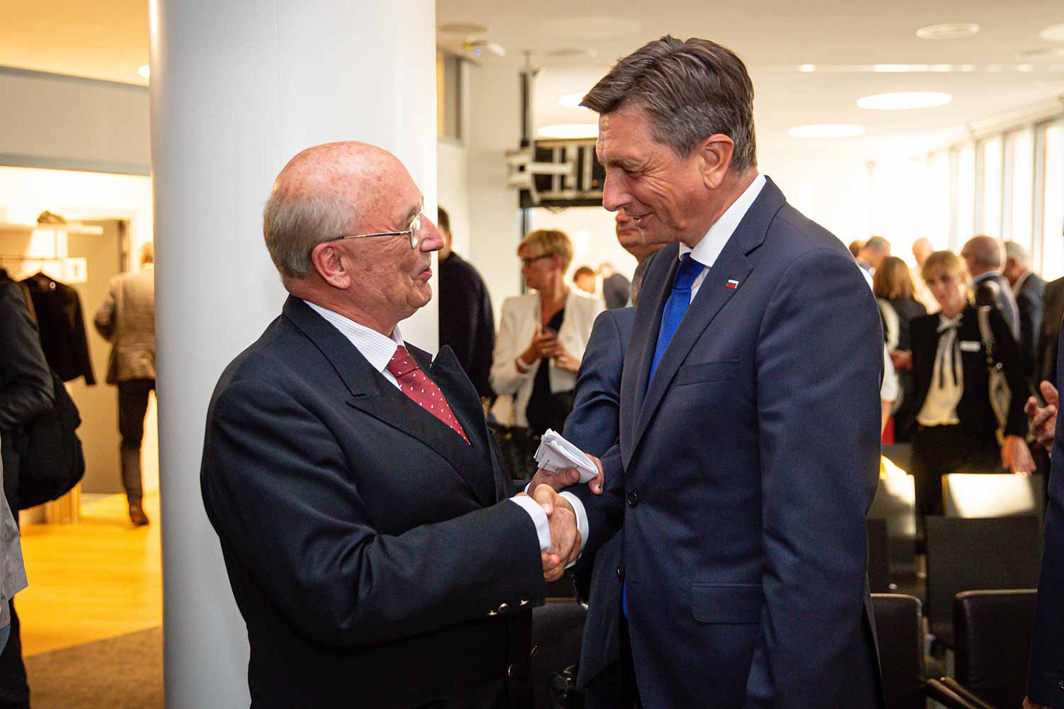 Fridl-und-Borut-Pahor Staatspräsident Borut Pahor,