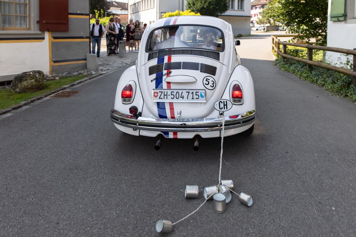 Hochzeitsfotograf für Zürich-UTZ_2603 Hochzeitsfotograf für den Kanton Zürich, VW Käfer Herbie