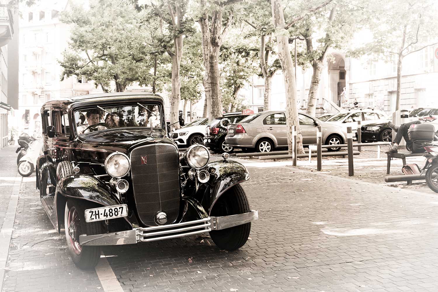 Oldtimer-an-Hochzeit Oldtimer, Fotograf Hochzeit Zürich
